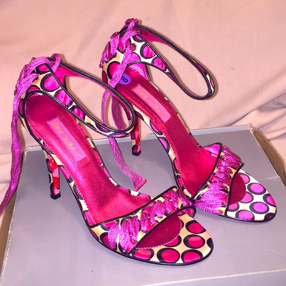 Betsey Johnson strap heels